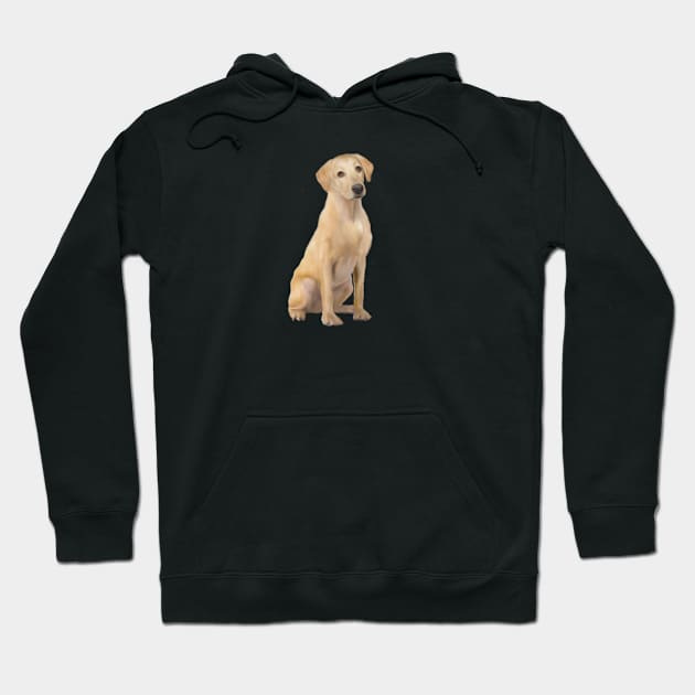 A Yellow Labrador Retriever - Just the Dog Hoodie by Dogs Galore and More